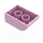 LEGO Duplo Fel roze Steen 2 x 3 met Gebogen bovenkant (2302)