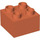 LEGO Duplo Helder roodachtig oranje Steen 2 x 2 (3437 / 89461)