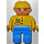 LEGO DUPLO construction worker with Wrench Duplo Figure