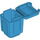 LEGO Duplo Dark Azure Garbage Can (73568)