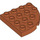 LEGO Duplo Dunkelorange Platte 4 x 4 mit Runden Ecke (98218)