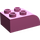 LEGO Duplo Dark Pink Brick 2 x 3 with Curved Top (2302)