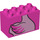 Duplo Dark Pink Brick 2 x 4 x 2 with Flamingo Torso (31111 / 43529)