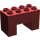 LEGO Duplo Rouge foncé Brique 2 x 4 x 2 avec 2 x 2 Coupé sur Bas (6394)