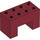 LEGO Duplo Donkerrood Steen 2 x 4 x 2 met 2 x 2 Uitsparing Aan Onderzijde (6394)