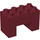 LEGO Duplo Dark Red Duplo Brick 2 x 4 x 2 with 2 x 2 Cutout on Bottom (6394)