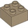 LEGO Duplo Tan foncé Brique 2 x 2 (3437 / 89461)