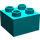 LEGO Duplo Turquoise foncé Brique 2 x 2 (3437 / 89461)