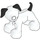 LEGO Duplo Hond met Zwart Spots (58057 / 89697)