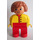 LEGO Duplo Female with Fabuland Brown Hair Duplo Figure