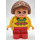 LEGO Duplo Flicka med Gul Topp Duplo figur