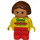 LEGO Duplo Chica con Amarillo Parte superior Figura Duplo