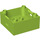 Duplo Lime Box with Handle 4 x 4 x 1.5 (18016 / 47423)