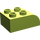 LEGO Duplo Limoen Steen 2 x 3 met Gebogen bovenkant (2302)
