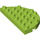 LEGO Duplo Chaux assiette 8 x 4 Semicircle (29304)