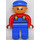 LEGO Duplo Male Figure with Blue Overalls and Cap