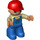 LEGO Duplo Mannelijk met Overalls met Pocket Duplo-figuur