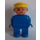 LEGO Duplo Männlich mit Gelb Kappe Duplo-Figur