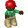 LEGO Duplo Male Zookeeper with Brown Head Duplo Figure
