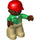 LEGO Duplo Male Zookeeper with Brown Head Duplo Figure