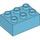 LEGO Duplo Medium Azure Brick 2 x 3 (87084)