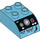 LEGO Duplo Medium Azure Brick 2 x 3 with Curved Top with Coffee machine (2302 / 38495)