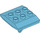 LEGO Duplo Medium Azure Duplo Roof for Cabin (4543 / 34558)