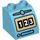 LEGO Duplo Mittleres Azure Steigung 45° 2 x 2 x 1.5 mit Gebogen Seite mit Gas Pump Meter (33346 / 68479)