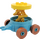 LEGO Duplo Mittelblau Cart mit Gelb oben (44458)