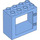 LEGO Duplo Medium blauw Deur Kader 2 x 4 x 3 met vlakke rand (61649)