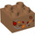 LEGO Duplo Medium Dark Flesh Brick 2 x 2 with Autmun Leaves (3437 / 107837)