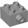 LEGO Duplo Medium Stone Gray Brick 2 x 2 with Pin Joint (22881)