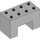 LEGO Duplo Gris pierre moyen Brique 2 x 4 x 2 avec 2 x 2 Coupé sur Bas (6394)
