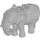 LEGO Duplo Mittleres Steingrau Elephant (89873)