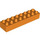 LEGO Duplo Oranje Steen 2 x 8 (4199)
