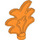 LEGO Duplo Orange Plant Leaf (3118 / 5225)