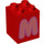 Duplo Red Brick 2 x 2 x 2 with Letter &quot;M&quot; Decoration (31110 / 65931)