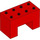 Duplo rot Backstein 2 x 4 x 2 mit 2 x 2 Ausgeschnitten auf Unterseite (6394)