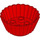 LEGO Duplo Rood Cupcake Liner 4 x 4 x 1.5 (18805 / 98215)