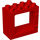 LEGO Duplo Rood Deur Kader 2 x 4 x 3 met vlakke rand (61649)