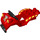 Duplo Red Quad/Bike Body with Fire logo (54005 / 55886)