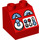 LEGO Duplo rouge Pente 2 x 2 x 1.5 (45°) avec Joystick et Buttons (17494 / 49559)