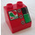 LEGO Duplo Red Slope 2 x 2 x 1.5 (45°) with Octan Fuel (6474)