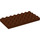 LEGO Duplo Brun rougeâtre assiette 4 x 8 (4672 / 10199)