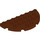Duplo Reddish Brown Plate 8 x 4 Semicircle (29304)