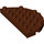 LEGO Duplo Brun rougeâtre assiette 8 x 4 Semicircle (29304)