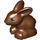 LEGO Duplo Reddish Brown Rabbit with Lowered Head (89406)