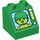 LEGO Duplo Steigung 2 x 2 x 1.5 (45°) mit Green Figure auf Monitor (6474 / 36625)