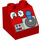 LEGO Duplo Helling 2 x 2 x 1.5 (45°) met Joystick, Gauges, en Buttons (6474 / 52539)