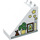 LEGO Duplo Pente 2 x 4 x 3 (45°) avec Bunny, Flowerpot, Picture, Vase et Stars (49570 / 67276)